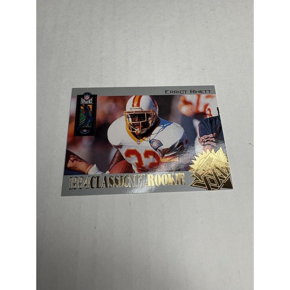 Errict Rhett 1994 Classic NFL Rookie #R4 Rookie Card Tampa Bay Buccaneers RC